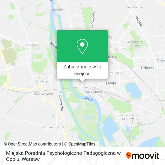 Mapa Miejska Poradnia Psychologiczno-Pedagogiczna w Opolu