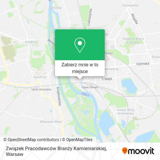 Mapa Związek Pracodawców Branży Kamieniarskiej