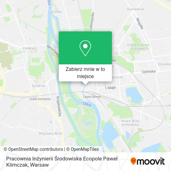 Mapa Pracownia Inżynierii Środowiska Ecopole Paweł Klimczak