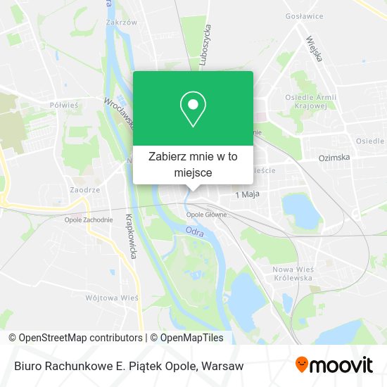 Mapa Biuro Rachunkowe E. Piątek Opole