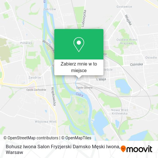 Mapa Bohusz Iwona Salon Fryzjerski Damsko Męski Iwona