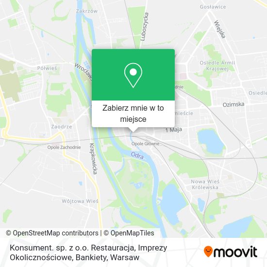 Mapa Konsument. sp. z o.o. Restauracja, Imprezy Okolicznościowe, Bankiety