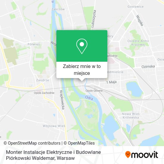 Mapa Monter Instalacje Elektryczne i Budowlane Piórkowski Waldemar