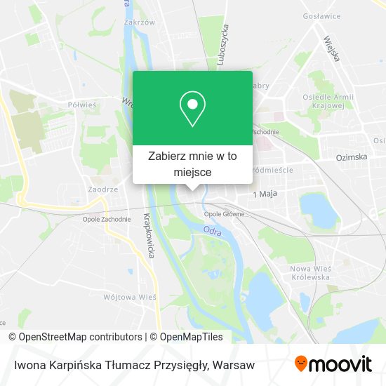 Mapa Iwona Karpińska Tłumacz Przysięgły