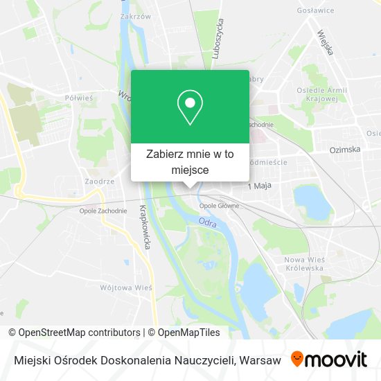 Mapa Miejski Ośrodek Doskonalenia Nauczycieli