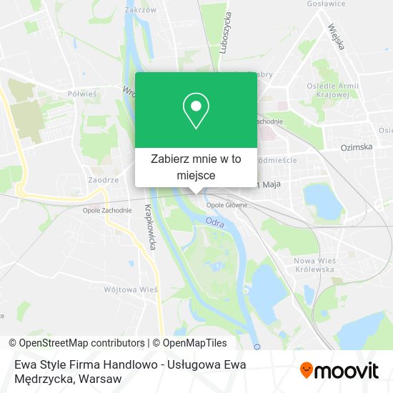 Mapa Ewa Style Firma Handlowo - Usługowa Ewa Mędrzycka