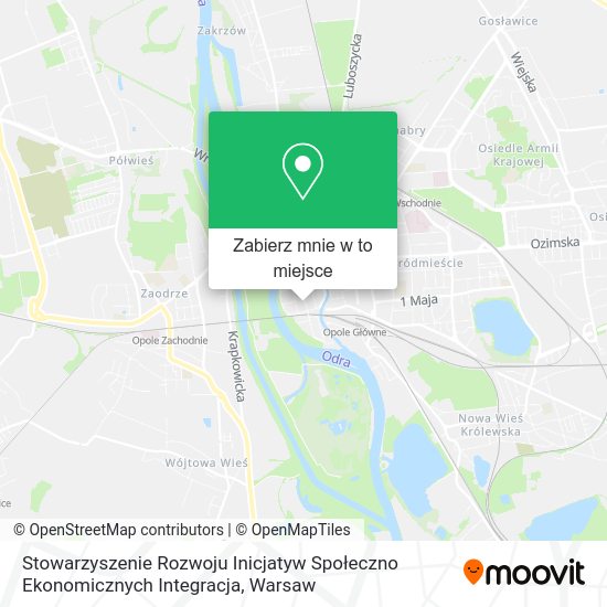 Mapa Stowarzyszenie Rozwoju Inicjatyw Społeczno Ekonomicznych Integracja