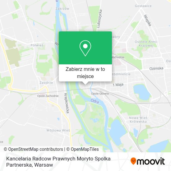 Mapa Kancelaria Radcow Prawnych Moryto Spolka Partnerska