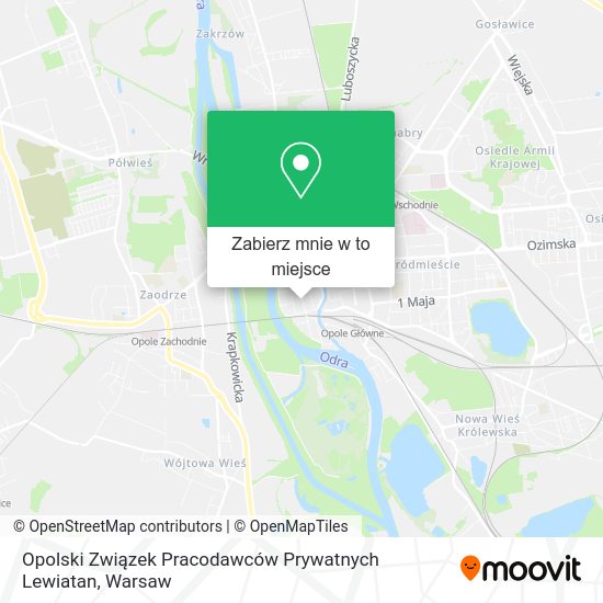 Mapa Opolski Związek Pracodawców Prywatnych Lewiatan