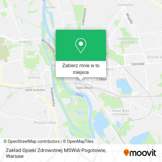 Mapa Zakład Opieki Zdrowotnej MSWiA-Pogotowie