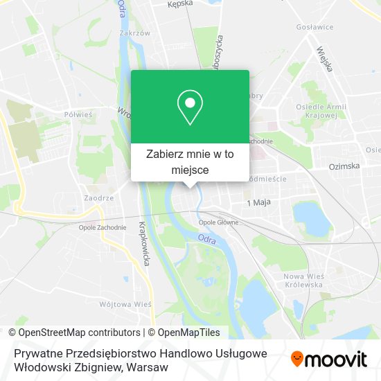 Mapa Prywatne Przedsiębiorstwo Handlowo Usługowe Włodowski Zbigniew