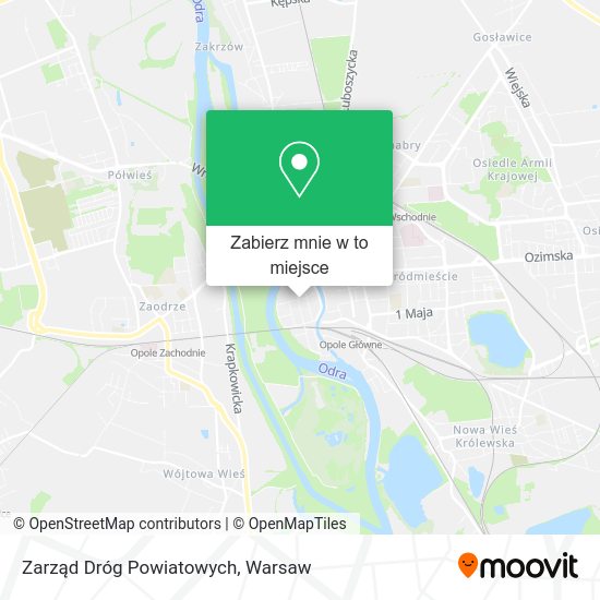 Mapa Zarząd Dróg Powiatowych