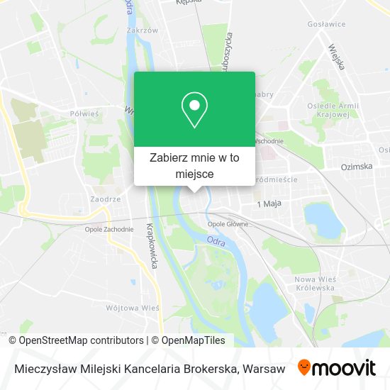 Mapa Mieczysław Milejski Kancelaria Brokerska