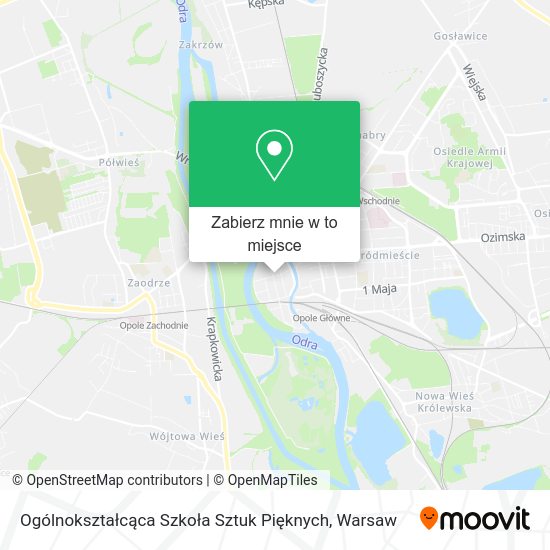 Mapa Ogólnokształcąca Szkoła Sztuk Pięknych