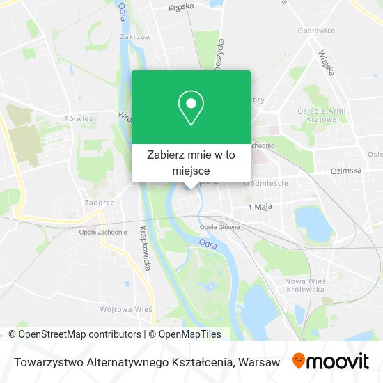 Mapa Towarzystwo Alternatywnego Kształcenia