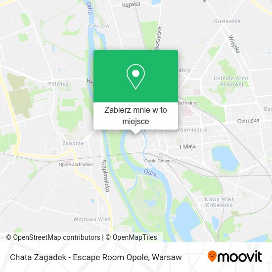 Mapa Chata Zagadek - Escape Room Opole