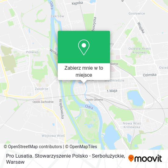 Mapa Pro Lusatia. Stowarzyszenie Polsko - Serbołużyckie