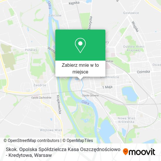 Mapa Skok. Opolska Spółdzielcza Kasa Oszczędnościowo - Kredytowa