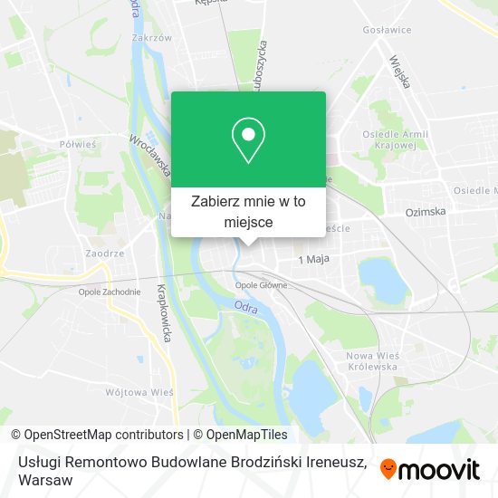 Mapa Usługi Remontowo Budowlane Brodziński Ireneusz