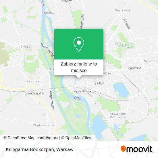 Mapa Księgarnia Bookszpan