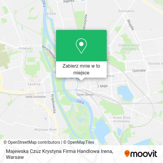 Mapa Majewska Czuz Krystyna Firma Handlowa Irena