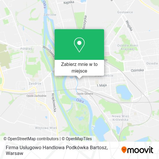 Mapa Firma Usługowo Handlowa Podkówka Bartosz