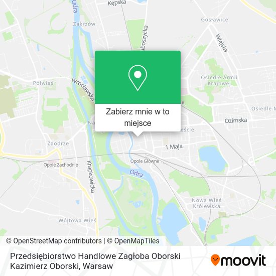 Mapa Przedsiębiorstwo Handlowe Zagłoba Oborski Kazimierz Oborski