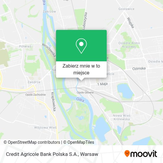 Mapa Credit Agricole Bank Polska S.A.