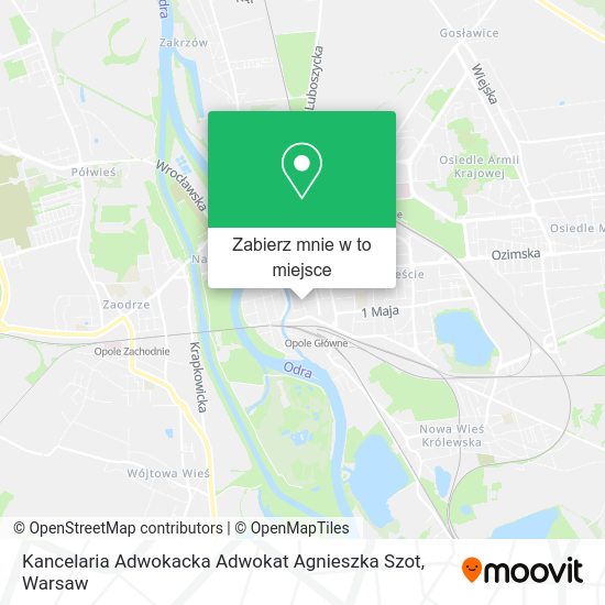 Mapa Kancelaria Adwokacka Adwokat Agnieszka Szot