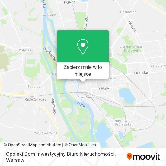 Mapa Opolski Dom Inwestycyjny Biuro Nieruchomości