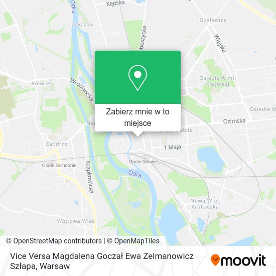 Mapa Vice Versa Magdalena Goczał Ewa Zelmanowicz Szłapa