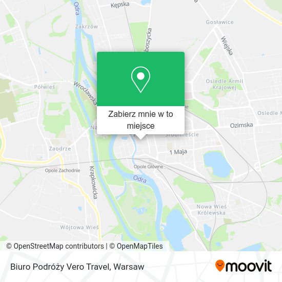 Mapa Biuro Podróży Vero Travel