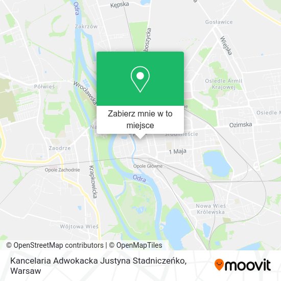 Mapa Kancelaria Adwokacka Justyna Stadniczeńko