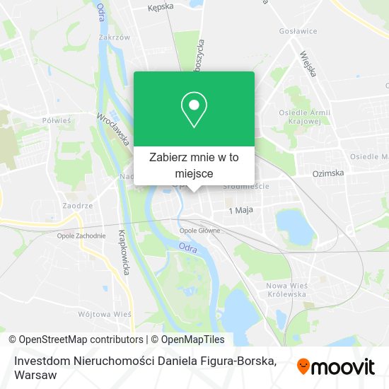 Mapa Investdom Nieruchomości Daniela Figura-Borska