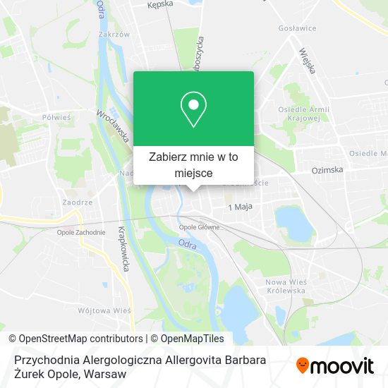 Mapa Przychodnia Alergologiczna Allergovita Barbara Żurek Opole