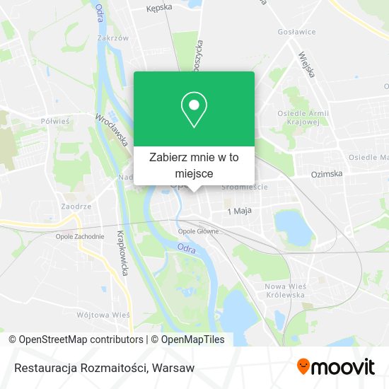 Mapa Restauracja Rozmaitości