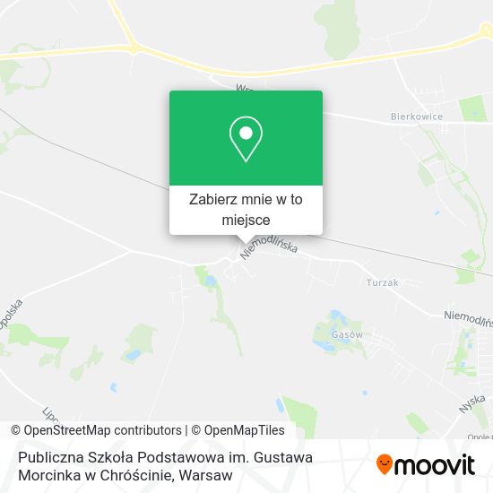 Mapa Publiczna Szkoła Podstawowa im. Gustawa Morcinka w Chróścinie