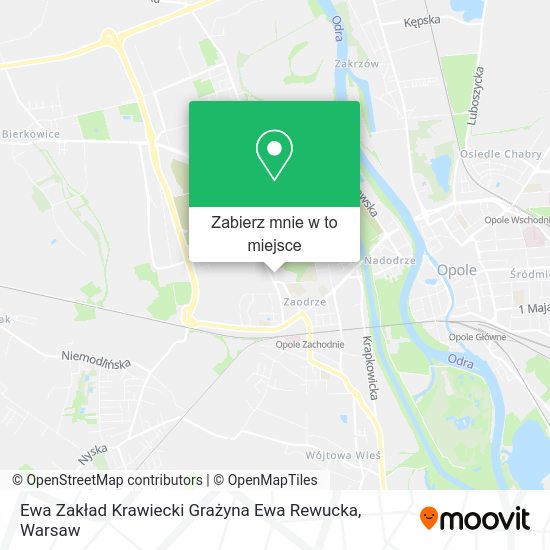 Mapa Ewa Zakład Krawiecki Grażyna Ewa Rewucka