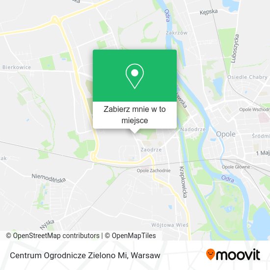 Mapa Centrum Ogrodnicze Zielono Mi