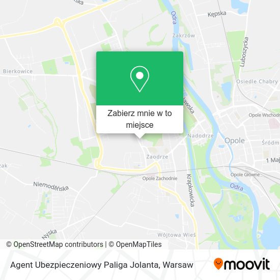 Mapa Agent Ubezpieczeniowy Paliga Jolanta