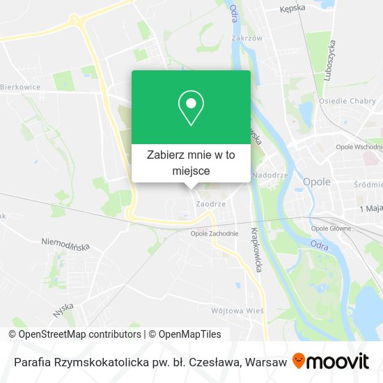 Mapa Parafia Rzymskokatolicka pw. bł. Czesława