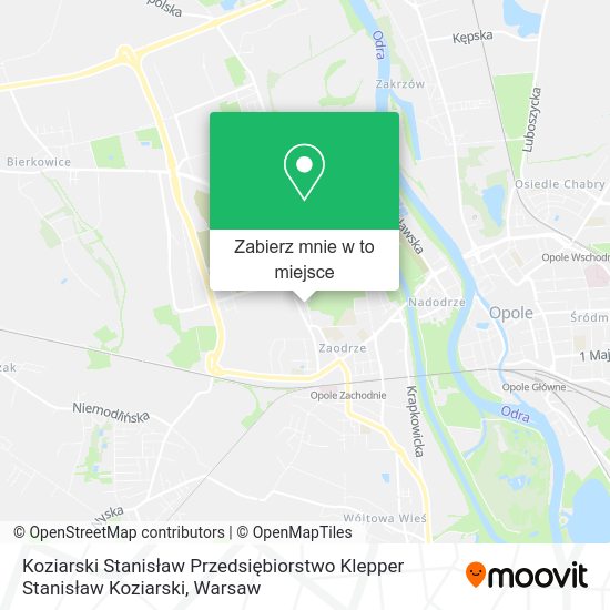 Mapa Koziarski Stanisław Przedsiębiorstwo Klepper Stanisław Koziarski