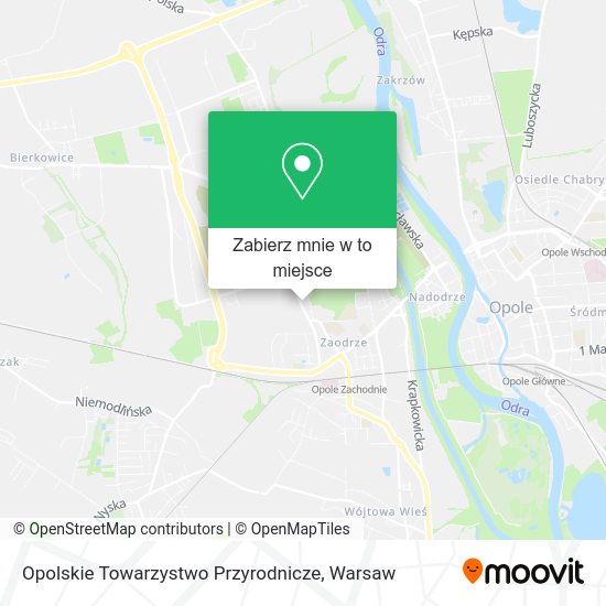 Mapa Opolskie Towarzystwo Przyrodnicze