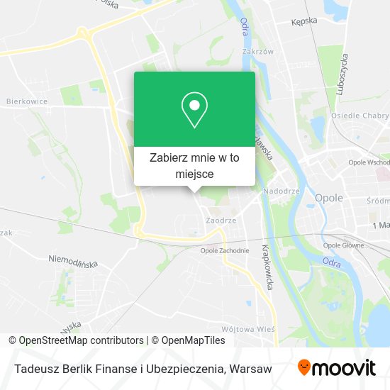 Mapa Tadeusz Berlik Finanse i Ubezpieczenia