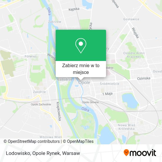 Mapa Lodowisko, Opole Rynek