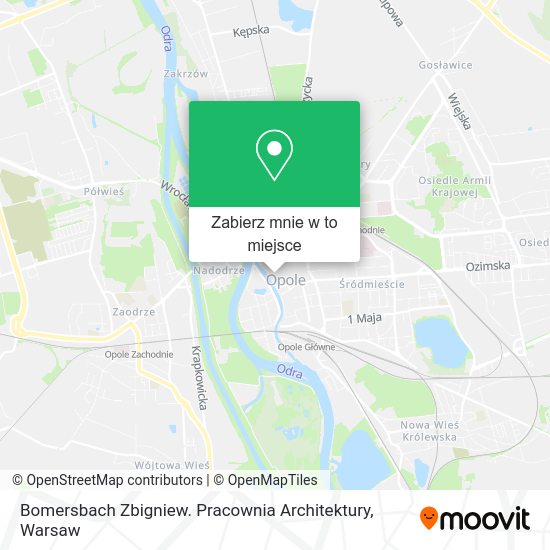 Mapa Bomersbach Zbigniew. Pracownia Architektury