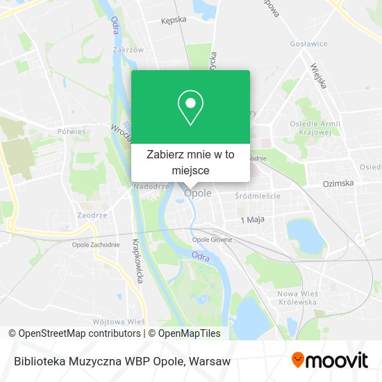 Mapa Biblioteka Muzyczna WBP Opole