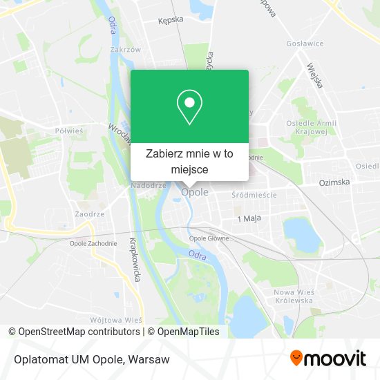 Mapa Oplatomat UM Opole