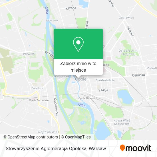 Mapa Stowarzyszenie Aglomeracja Opolska