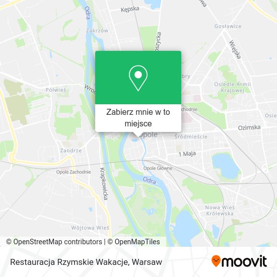 Mapa Restauracja Rzymskie Wakacje